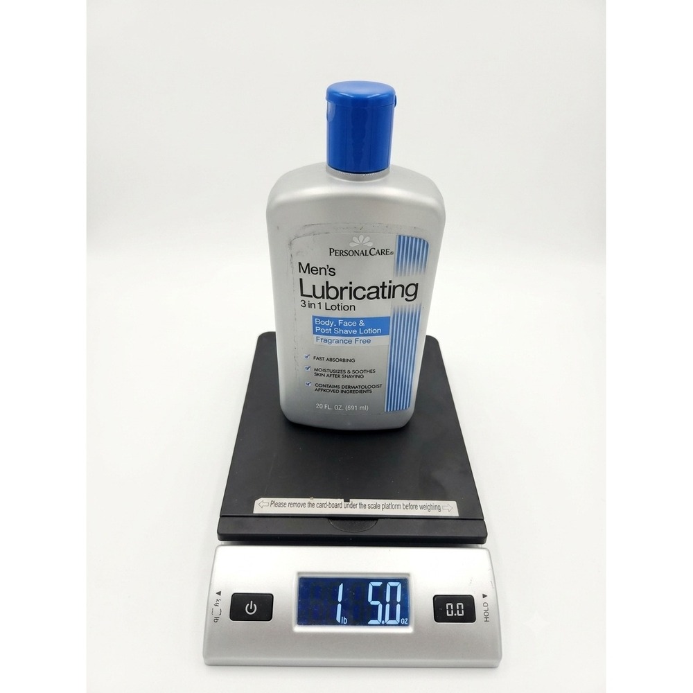 Personal Care Mens Lubricating 3 in 1 Lotion Fragrance Free 20oz Discontinued